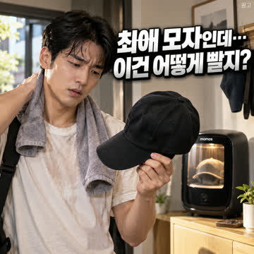 momos 미니 스타일러 1인 모자 세탁 의류 관리기