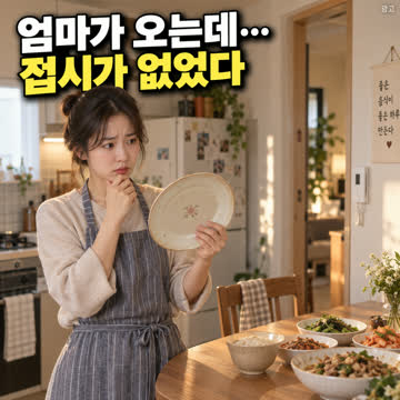FESETE 레트로 노르딕 심플 원형 접시